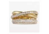 Yellow Gold and Diamond Band