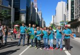 Drug-Free World volunteers in São Paolo, Brazil, in the first leg of a campaign to bring the Truth About Drugs to their country.