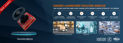 Vadzo Imaging Unveils a Next-Generation Color USB 3.2 Gen1 UVC Camera Built on Onsemi AR0235 HyperLux(TM) SG Global Shutter Sensor