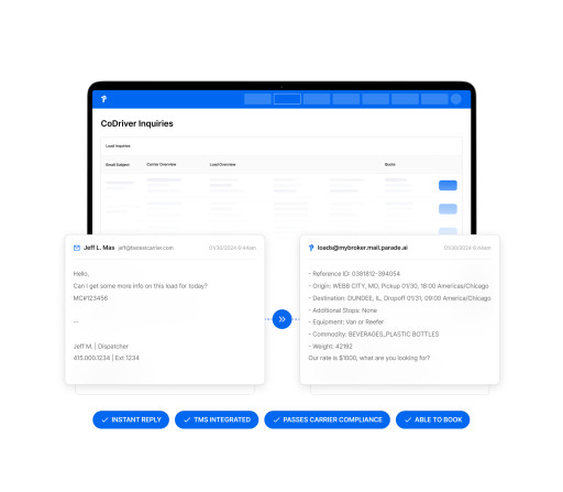 Parade’s CoDriver Brings Generative AI to McLeod Software's PowerBroker TMS Users