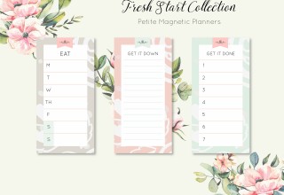 Fresh Start Petite Magnetic Planners