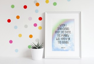 Rainbow Nursery Print