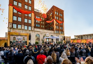 Dedication of a resplendent seven-story Church of Scientology for Kansas City.