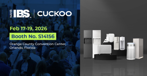 CUCKOO to Make International Builders' Show Debut Highlighting Advanced Air and Water Purification