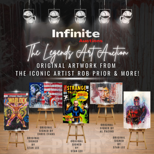 Rare Stan Lee-Signed Marvel Paintings by Rob Prior Lead High-Stakes Bidding in Infinite Auctions Event