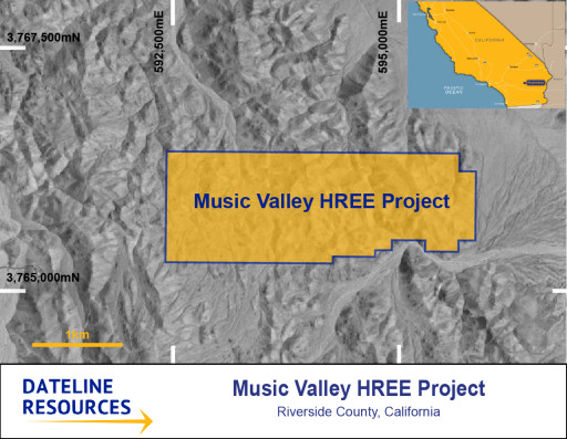 Dateline Acquires U.S. High-Grade heavy Rare Earths Project