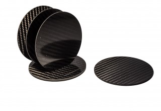 New Carbon Fiber Coaster Set
