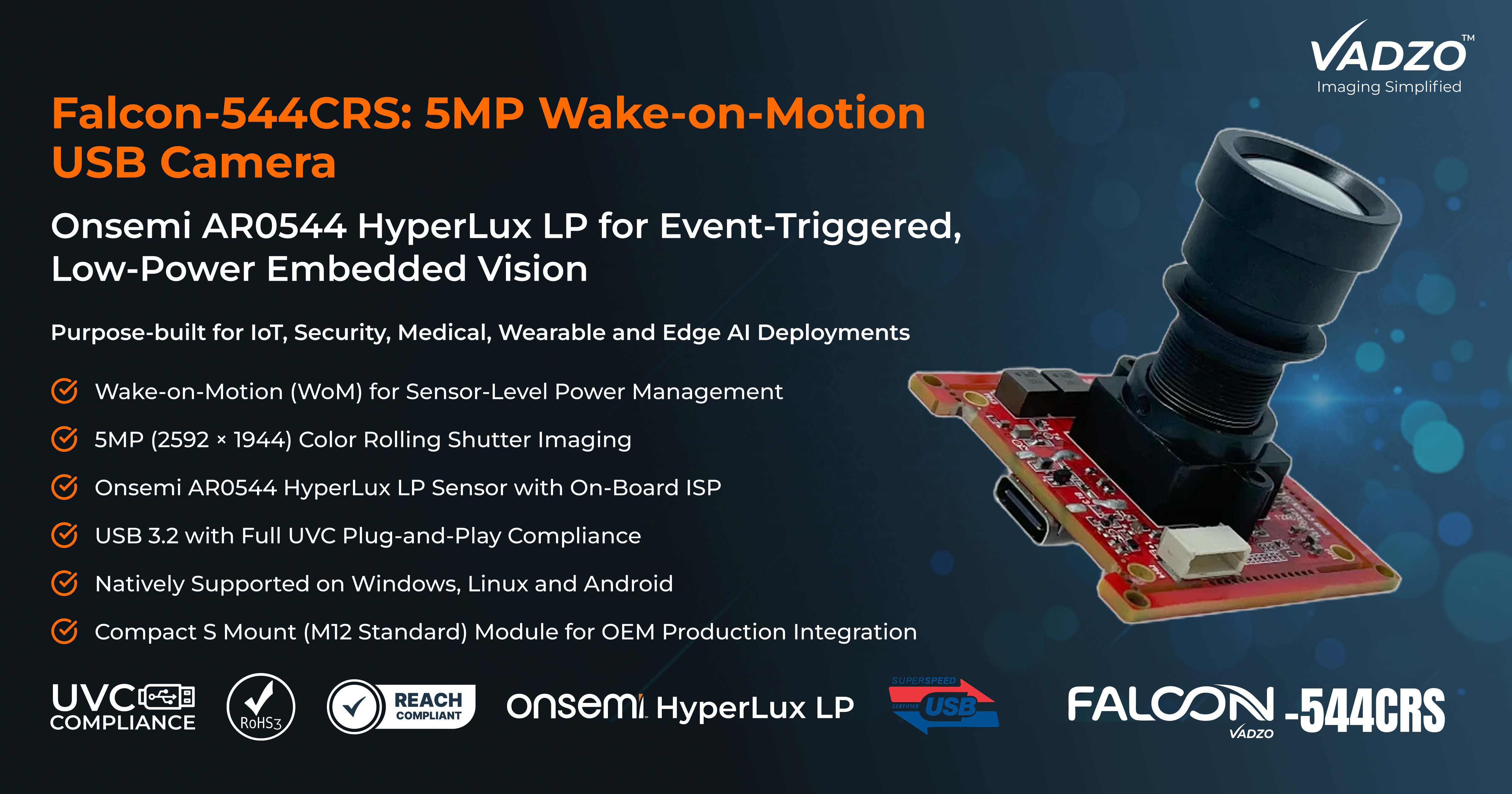 Vadzo Imaging Explains Wake-on-Motion USB Camera Technology