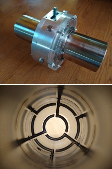 Foss-Virskus mass flow meter and sensor array detail