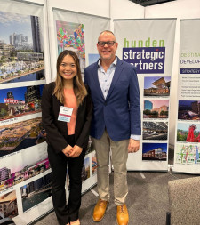 Scholarship Winner Michelle Lin With Rob Hunden, Hunden Partners