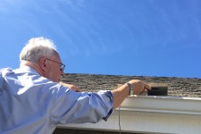 Solar power sensor for grid stress measurements