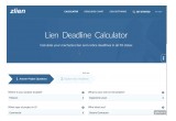 The Lien Deadline Calculator