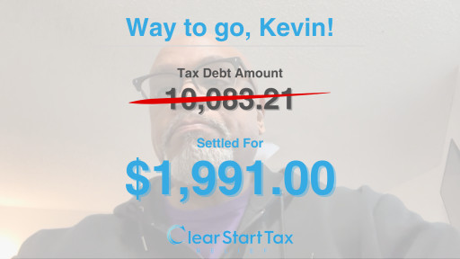 Clear Start Tax Uses Proven IRS Strategy to Cut $10,083 Tax Debt to Just $1,991