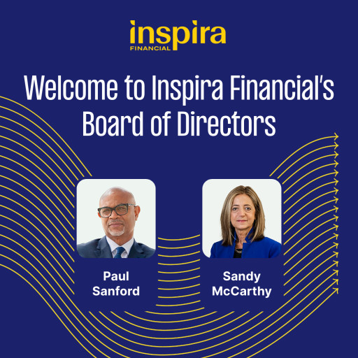 Inspira Financial Announces Health & Retirement Benefits Veterans Paul Sanford and Sandy McCarthy to Its Board of Directors, Signaling Continuing Advances in Operational Excellence by the Connected Benefits Company
