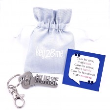 key2Bme NURSE Key with nostalgic red cross nursing hat