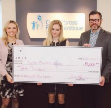 Presenting Cystic Fibrosis Canada with A Cheque