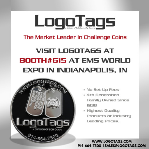LogoTags, the U.S. Leader in Custom Challenge Coins, Showcasing at EMS World Expo 2025
