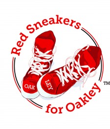Red Sneakers for Oakley Logo