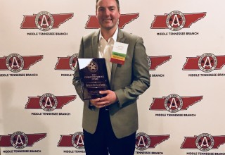 Derek Smith Accepting 2018 Community Service Project of the Year Award 