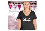 Suzy Swede Comfy Curves Ladies V-neck Tee
