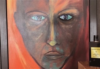 The painting - "Tony - self portrait"