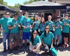 Retired New York narcotics detective Frank Bianco (far left) and his Drug-Free World team—friends, neighbors and family—promote the truth about drugs