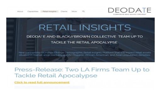 National Real Estate Strategy Firm and Diversity Advisory Group Team Up to Tackle the Retail Apocalypse With First-of-Its-Kind Solution