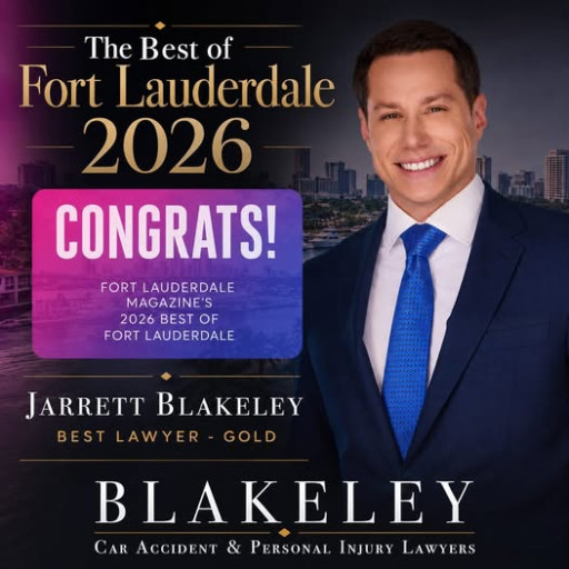 Jarrett Blakeley Awarded Best Lawyer for 2026 by Fort Lauderdale Magazine