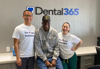 Dr. Jeffrey Ngwith Marine veteran and Vicky Murray at Oceanside office