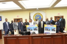 USVI Senators & Island Green President Harith Wickrema celebrate passage of "Toxic 3 Os" Sunscreen Ban