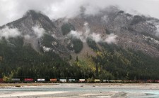 Freight Train Crossing British Columbia, Canada - Photo Copyright 2019 Freightera Logistics Inc.
