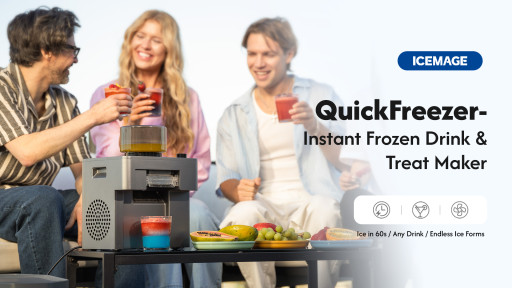 ICEMAGE Unveils QuickFreezer: The Portable 60-Second Frozen Treat Maker