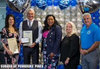 Martine and Craig Zinn, Barbara Sharief, Iris Siple, and Angelo Castillo