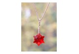 Crystal Snowflake Pendant Necklace