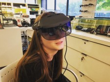 Hayley Pelletier Trying Electronic Glasses Acesight