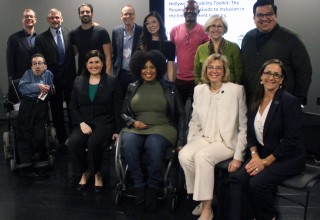 Back Row: Delbert Whetter, Richard Ray, Nyle DiMarco, Jonathan Murray, Cindy Chu, Hasan Foster, Kate Folb, Jose Plaza; Front Row: Steven James Tingus, Lauren Appelbaum, Tatiana Lee, Jennifer Laszlo Mizrahi, Debbie Fink