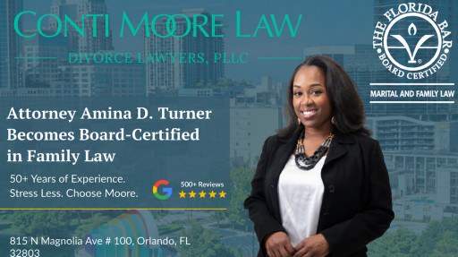 Divorce Attorney Amina D. Turner Becomes Board-Certified in Marital and Family Law