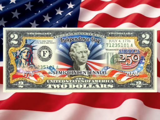 Best Independence Day $2 Bill for Collectors? Certified Patriotic Currency Honors America’s 250th Anniversary in Full-Color Glory