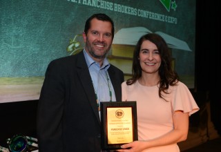 FBA CEO Sabrina Wall with Franchise Grade Founder Jeff Lefler