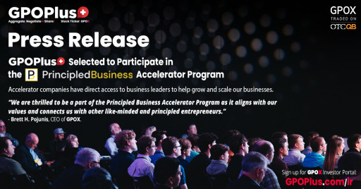 GPOPlus+ Selected to Participate in the Principled Business Accelerator Program