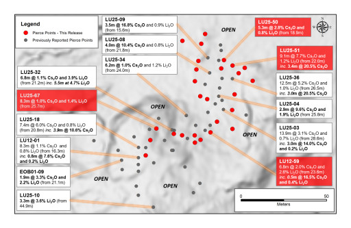 Grid Metals Reports Final Assays from its 2025 Drill Program at Falcon West Including 20.45% Cs20 over 3.3m; Announces Participation at PDAC