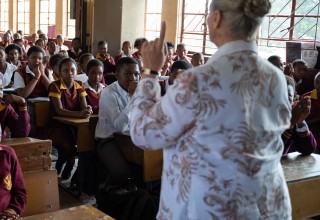 Workshop at a township school in Gauteng