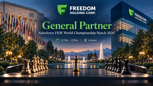 Freedom Holding Corp. Backs the FIDE World Championship Match 2026 as General Partner