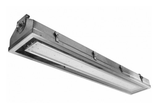 Larson Electronics Releases Hazardous Area Integrated LED Light Fixture, 19,200 Lumens, 30˚ Angle Wall Mount