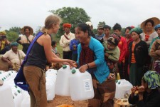 Clean containers donated in Myanmar