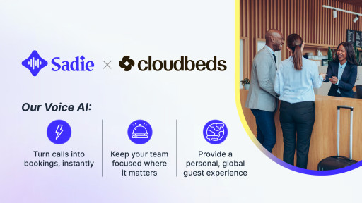 Sadie Launches Cloudbeds Integration to Automate Guest Calls and Reservation Management with Voice AI