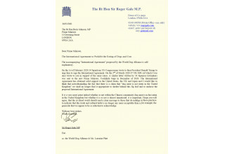 Letter to the Prime Minister