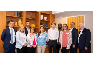 Senator Rogers poses with round table participants