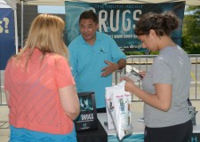 Volunteers from the Seattle chapter of the Foundation for a Drug-Free World at the 8th annual Kent International Festival in the state of Washington.