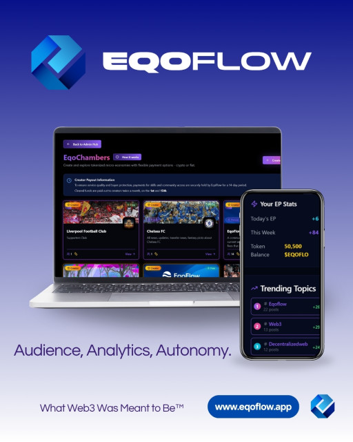 EqoFlow Launches With 1 Million Token Giveaway - Empowering Users to Own Their Data and Earnings